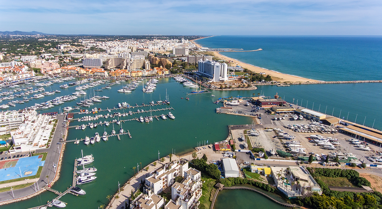 aerial view vilamoura southwest