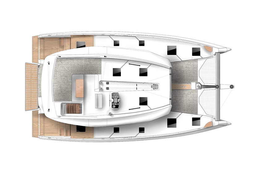 SOUTHWEST catamaran44_flybridge